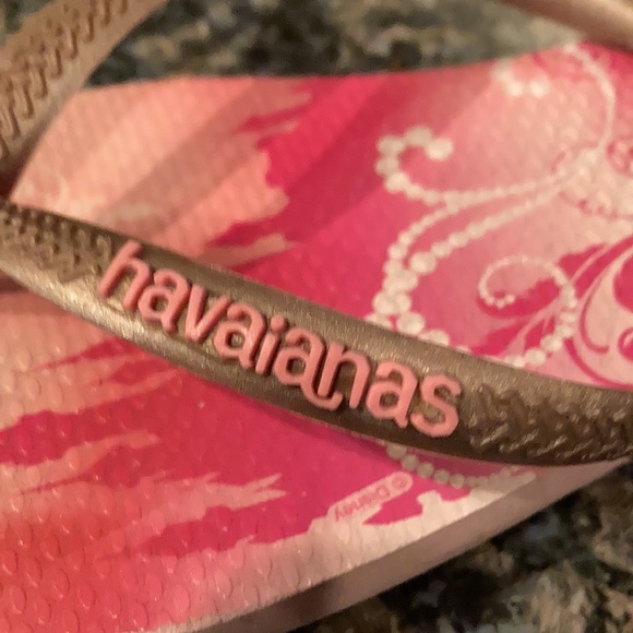 HAVAIANAS PRINCESS FLIP FLOPS SIZE 3/4 - Picture 9 of 9